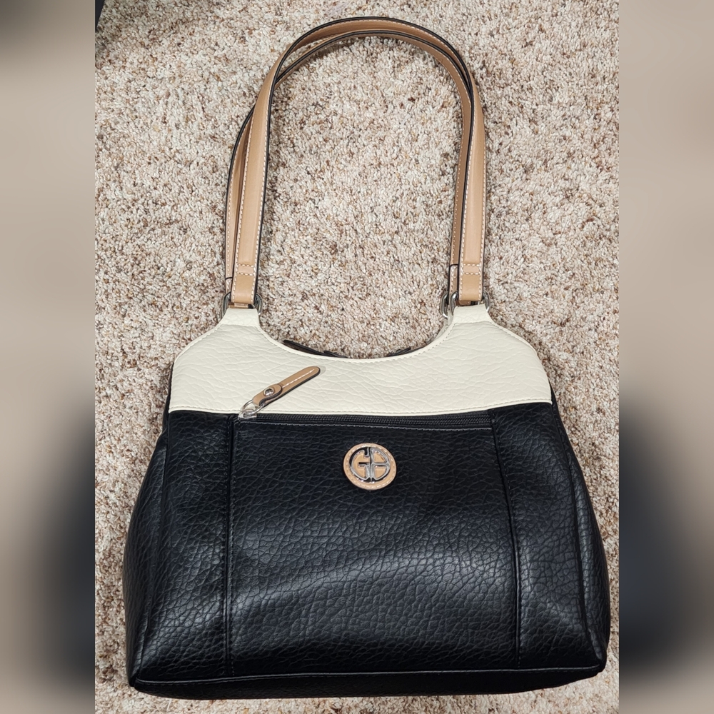 Giani Bernini Colorblock Pebbled 4-Poster Tote New